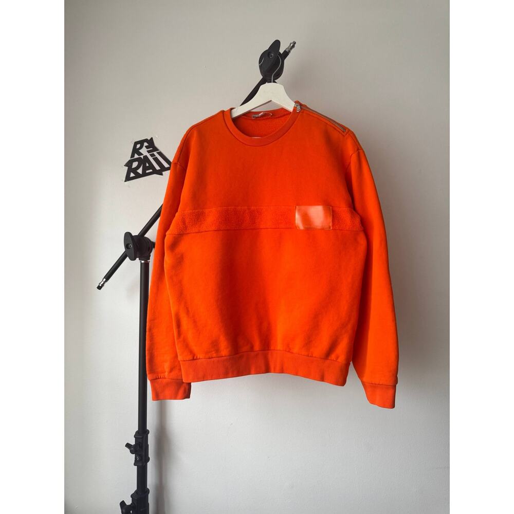 Gosha Rubchinskiy Orange Zip Shoulder Sweatshirt